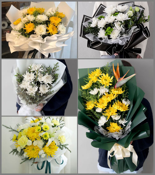 山西朔州应县白马石乡北柴树村白事花束代送